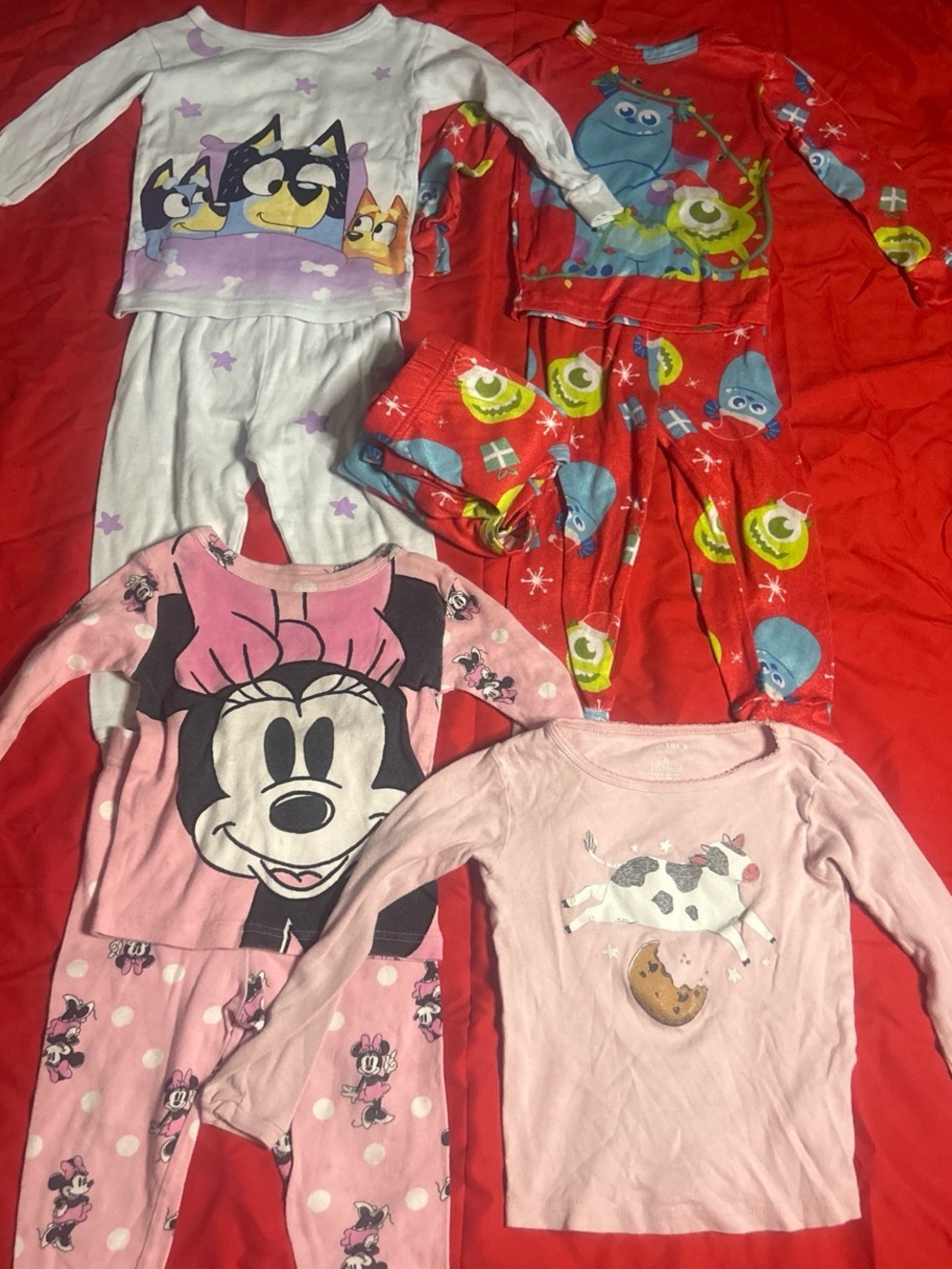Pink Kids Pajama Set - Long Sleeve Top & Pants